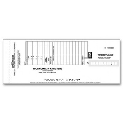 Deposit Ticket Book, Retail Format - 2-Part Forms