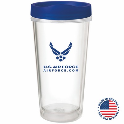 16 Oz. ThermalClear Tumbler - Made in the USA