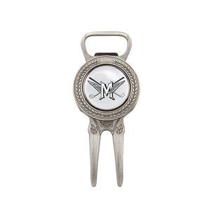 Golf Divot Repair Tool w/ Bottle Opener & Full Color Ball Marker