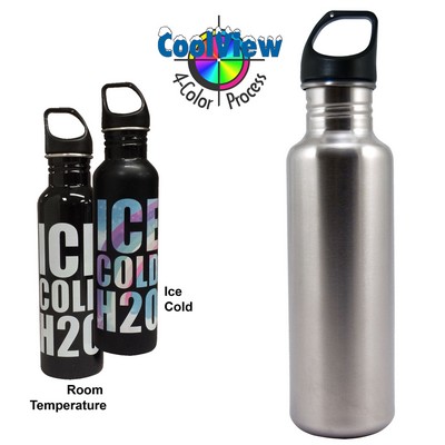 26 Oz. Stainless Excursion Bottle with Color Change Full Color!