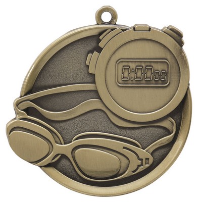 Swimming Mega Medal - 2-1/4"