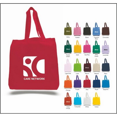 Qtees Economical Tote Bag w/ Bottom Gusset