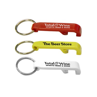 Union Printed - Beer Bottle Opener with Attached Keyring - 1-Color Logo