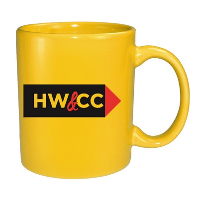 11 Oz. Vitrified C-Handle Mug Lemon Yellow