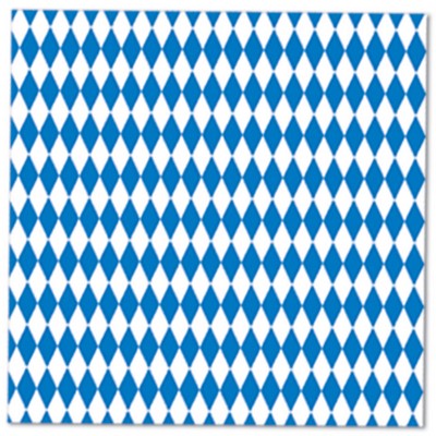 Oktoberfest Blue & White Luncheon Napkins