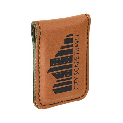 Leatherette Money Clip - Rawhide