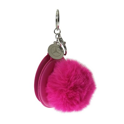 Mirror Pom Pom Keychain