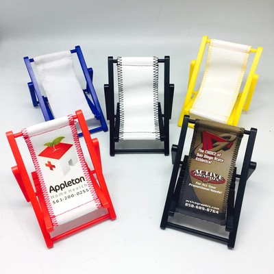 Plastic Frame Mini Beach Chair (W/Full Color Imprint)