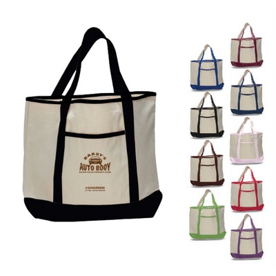 Large Canvas Deluxe Tote - Overseas - Color