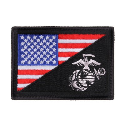 US Flag/USMC Globe & Anchor Morale Patch