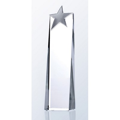 Crystal Metal Star Tower, Medium (9-1/4"H)