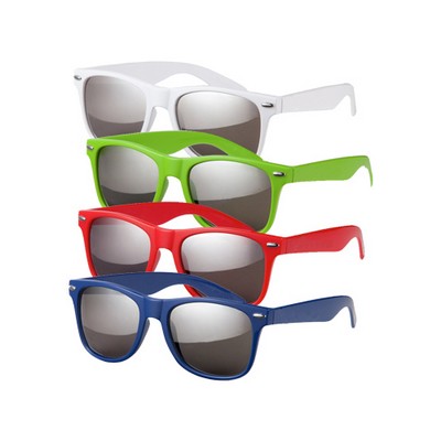 Silver Mirrored Malibu Sunglasses