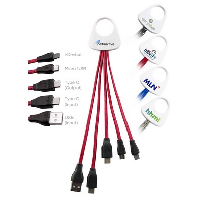 Hydra Type C Braided 3-In-2 Charging Cable