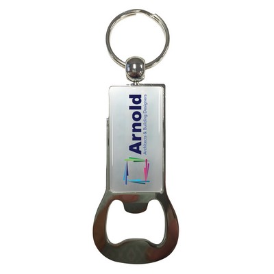 Dome Bottle Opener Key Tag