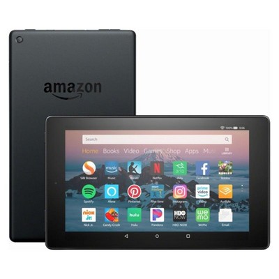 Amazon Fire HD 8 Tablet (8" HD Display, 16 GB) (Black)