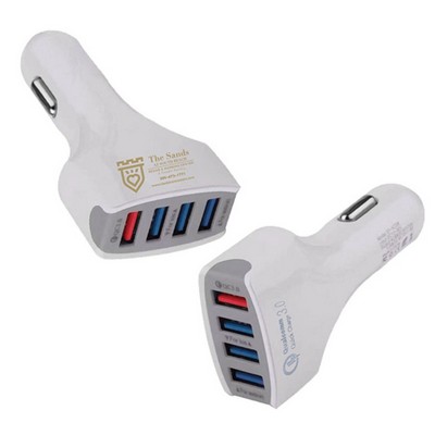 QC3.0 - 4 Port USB Car Charger