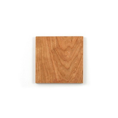 Square Cherry Wood Coaster