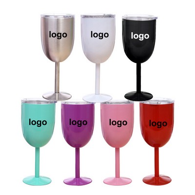 Goblet double layer 304 stainless steel vacuum cup Red wine pokal Creative gift