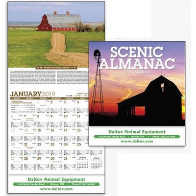 Scenic Almanac Wall Calendar