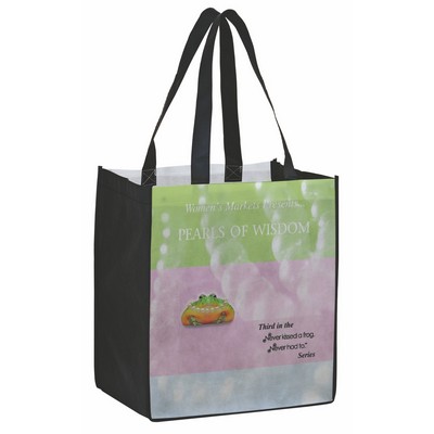 P.E.T. Non-Woven Dye Sublimated Tote Bag (13"x15"x10")