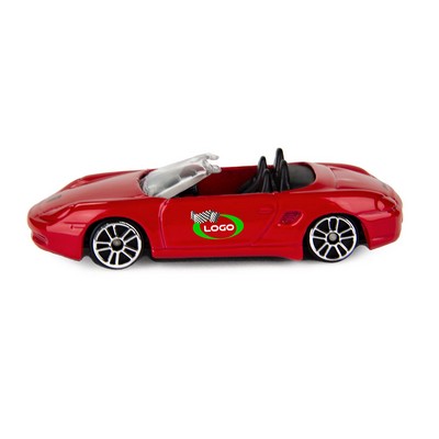 3" 1:64 Porsche® Boxster Convertible (Full Color Graphics on Both Doors - same logo) (u)