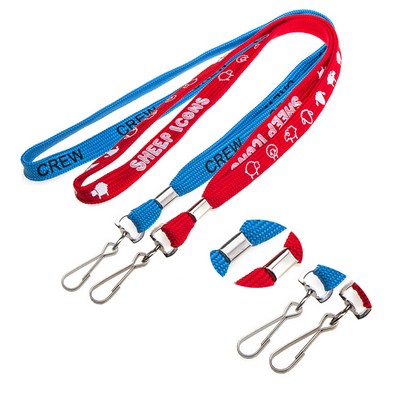 Shoelace Neck Lanyard w/ Swivel J hook