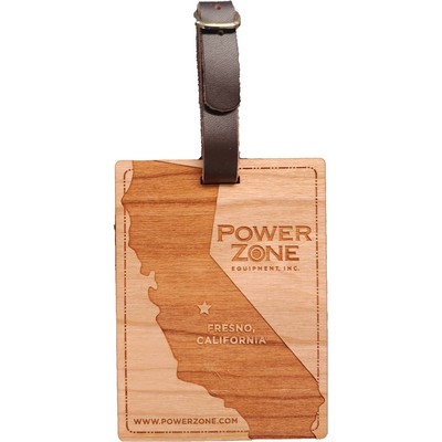 3" x 4" - California Hardwood Luggage Tags