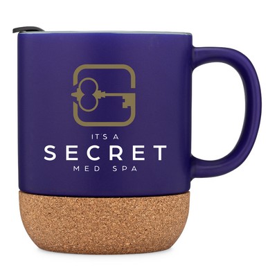 12 oz. Cork Base Ceramic mug