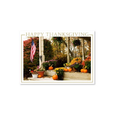 Patriotic Thanksgiving Card