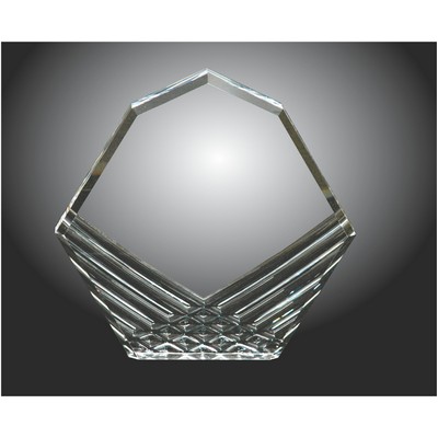 Diamond D Acrylic Award, 9.25"H