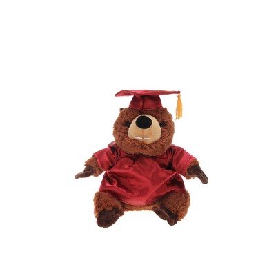 Soft Plush Kangaroo with Graduation Cap and Gown