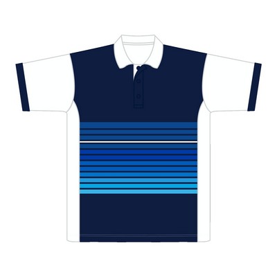 Men's Sublimation Polo Shirt w/Solid Back