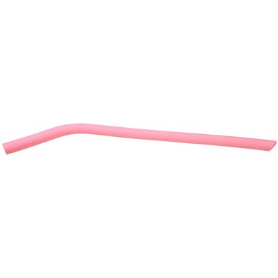 10" Pink Large Silicone Straw