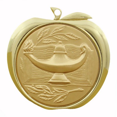 Lamp or Learning & Book Apple Medal