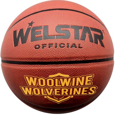 Full Size Synthetic Leather Basketballs - Pad Printed