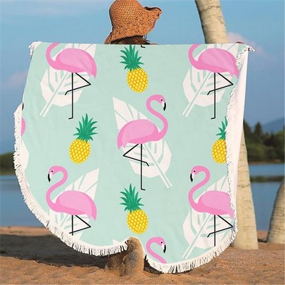 Round Micro fiber Beach Towel