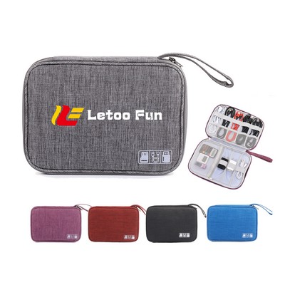 Tech Organizer/Portable Travel Electronics Accessories Organizer Bag