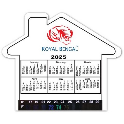 Custom House Shaped Thermo Magnet