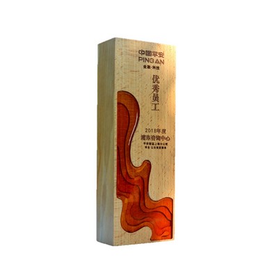 Custom Engraving Wooden Stand Creative Award