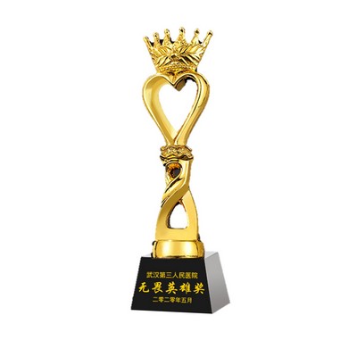 Creative Crown Of Glory Resin Trophy Golden Award