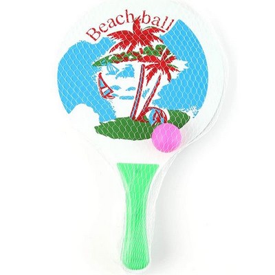 Fun Beach Paddle Ball Toy Set