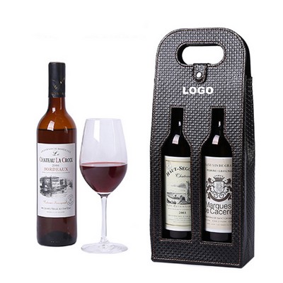 Noble little diamond grain wine bag Wine Carrying Tote Bag