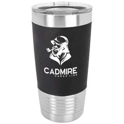 Polar Camel 20 Oz. Stainless Steel Silicone Grip Tumbler w/Laser Engraved Lid