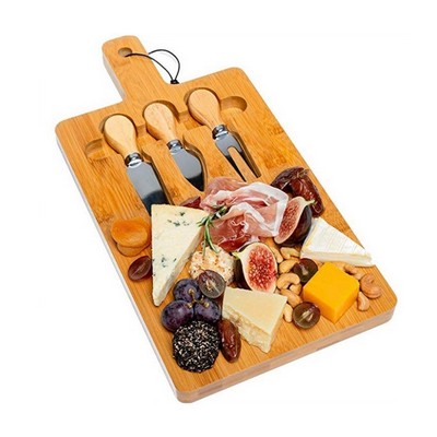 Bamboo Cheese Board Set