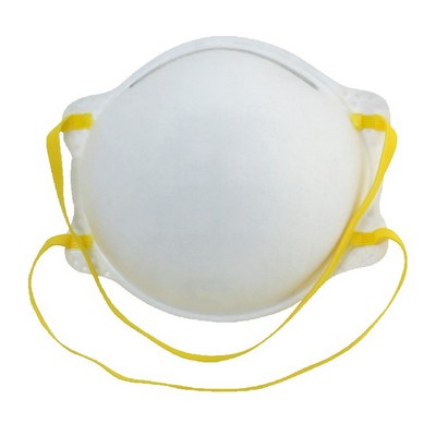 white disposable face mask N95 particulate respirators