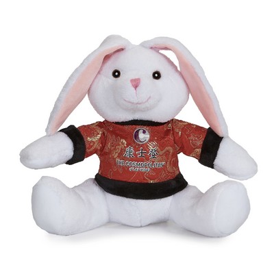 10" Extra Soft Zodiac White Bunny Stuffed Animal