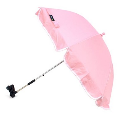 Baby Stroller Auto Open Umbrellas - Pink (Case of 12)