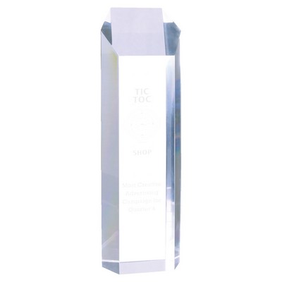 3" x 10" Clear Tower Acrylic Award