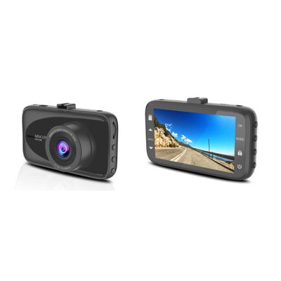 Minolta® Black Dashcam 1080P/12mp W/3 LCD Camcorder