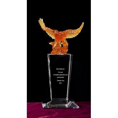 Crystal Sculpted Gliding Eagle Award